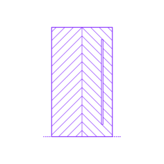 Buildings Pivot Doors Angled Craft Design Svg File, Free Vectors File